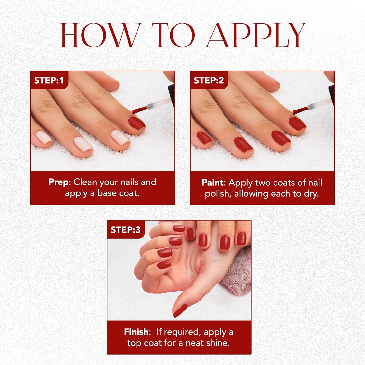 OG BEAUTY Gel Intense Nail Paint Set of 5 - 10ml Each - Image 3