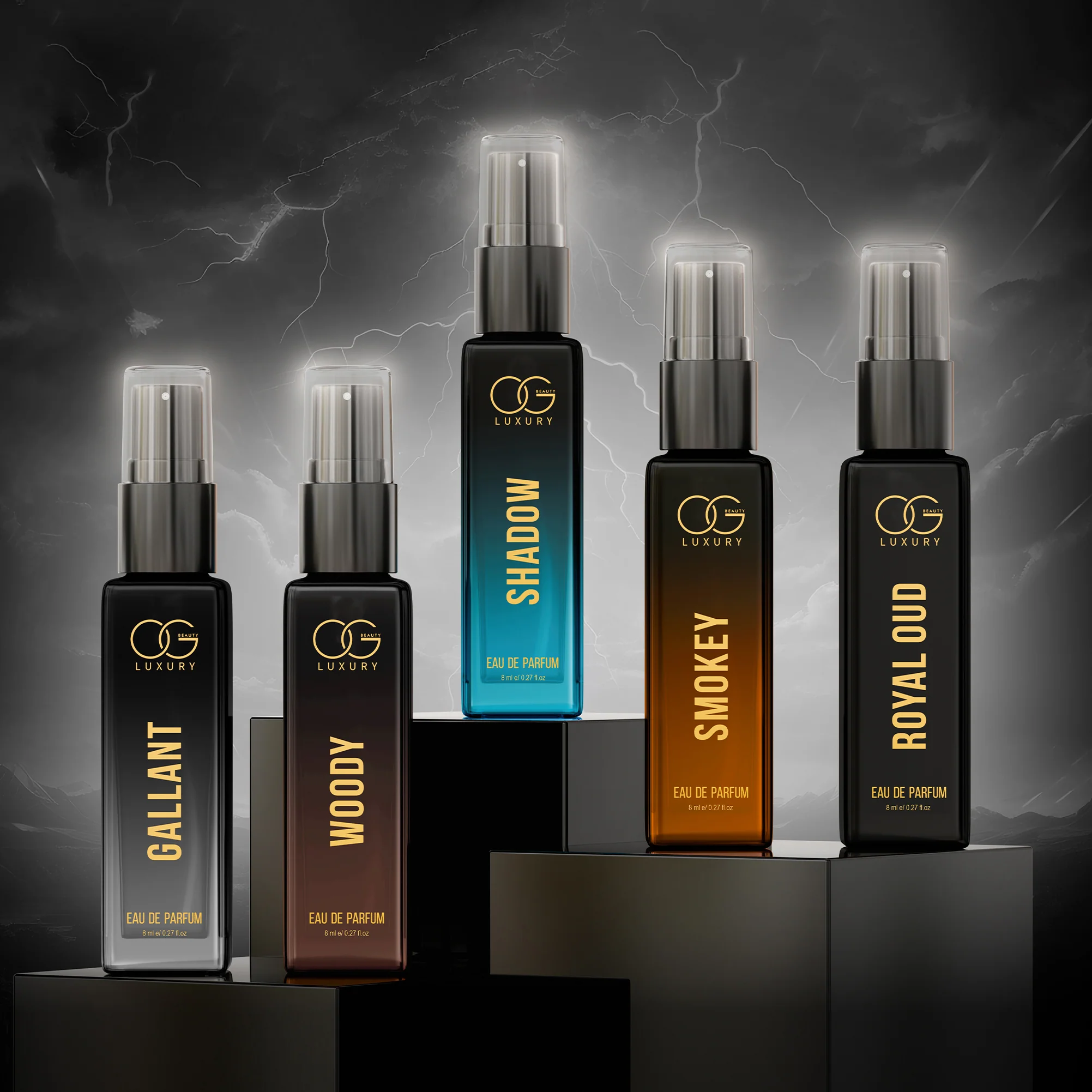 OG Luxury Perfume Gift Set for Men | 5 Eau De Parfum Scents (5 x 8ml) | Long-Lasting & Travel-Friendly - Image 8