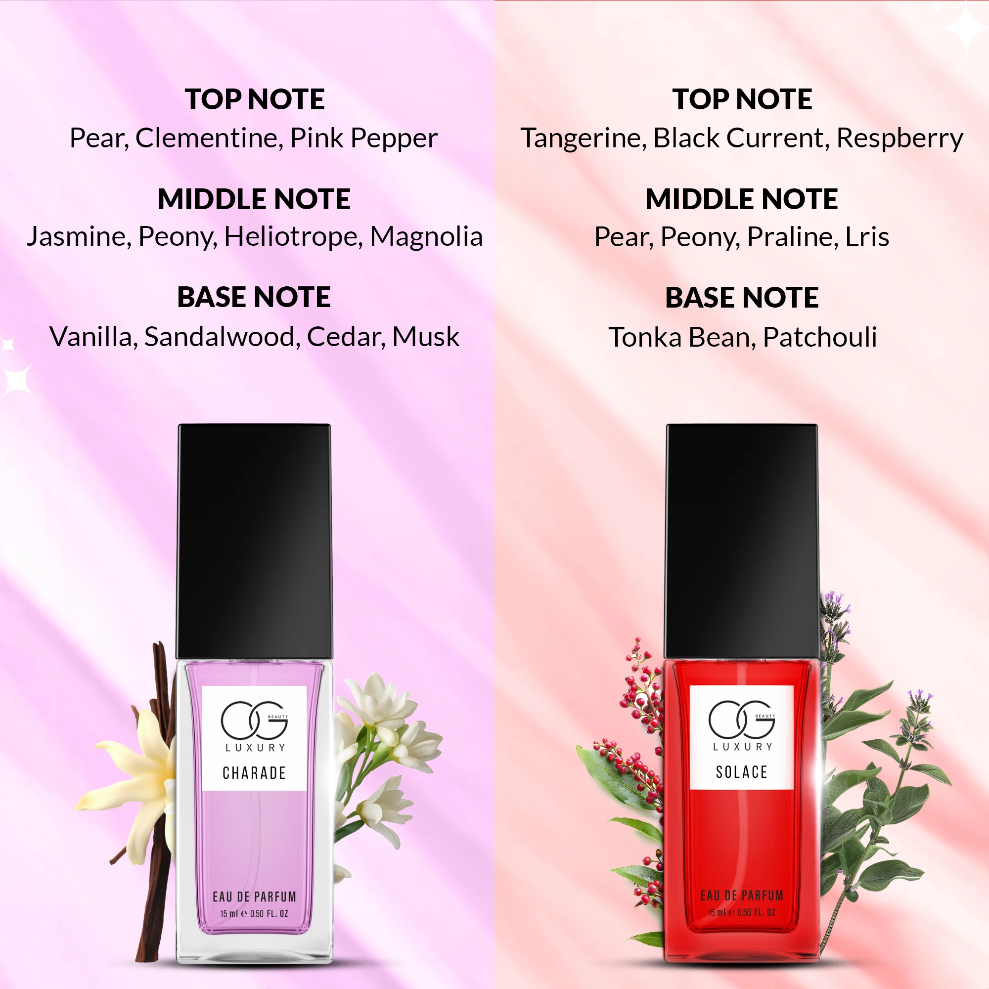 OG BEAUTY Luxury Fragrances Gift Set Pack of 4, 15ml Each - Image 4