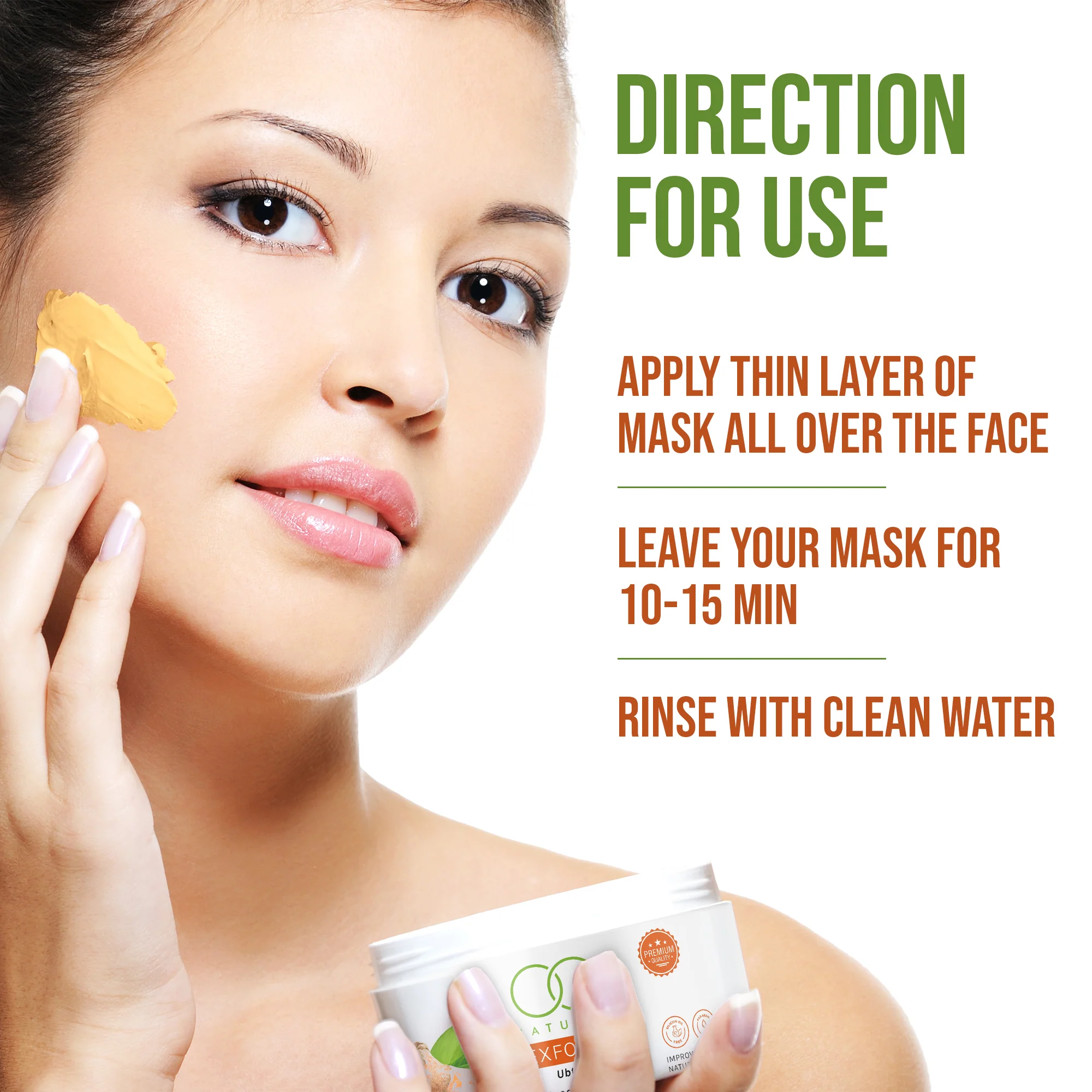 OG BEAUTY Natural Exfolia Ubtan Face Mask 125g - Image 5