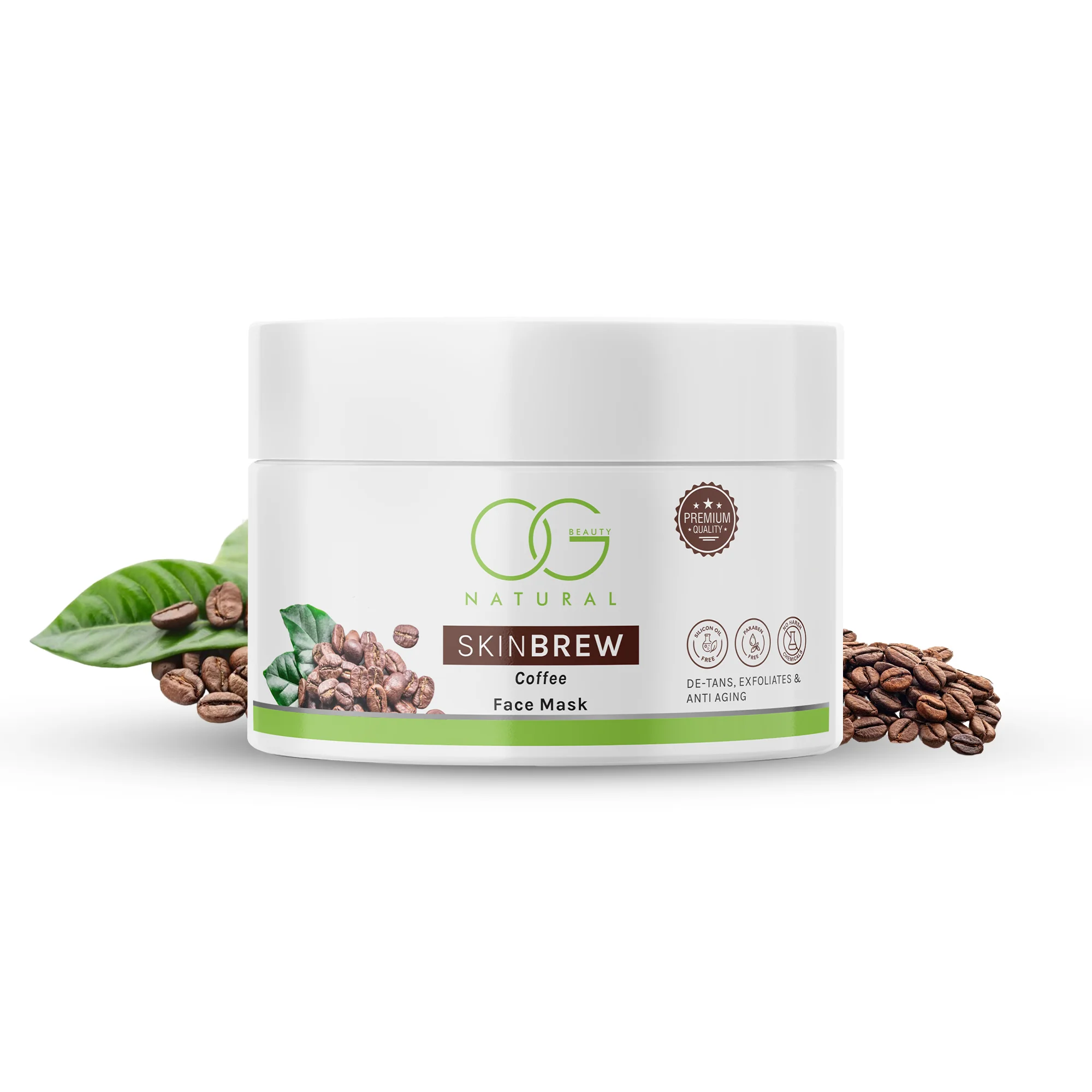 OG BEAUTY Natural Skinbrew Coffee Face Mask 125g - Image 3