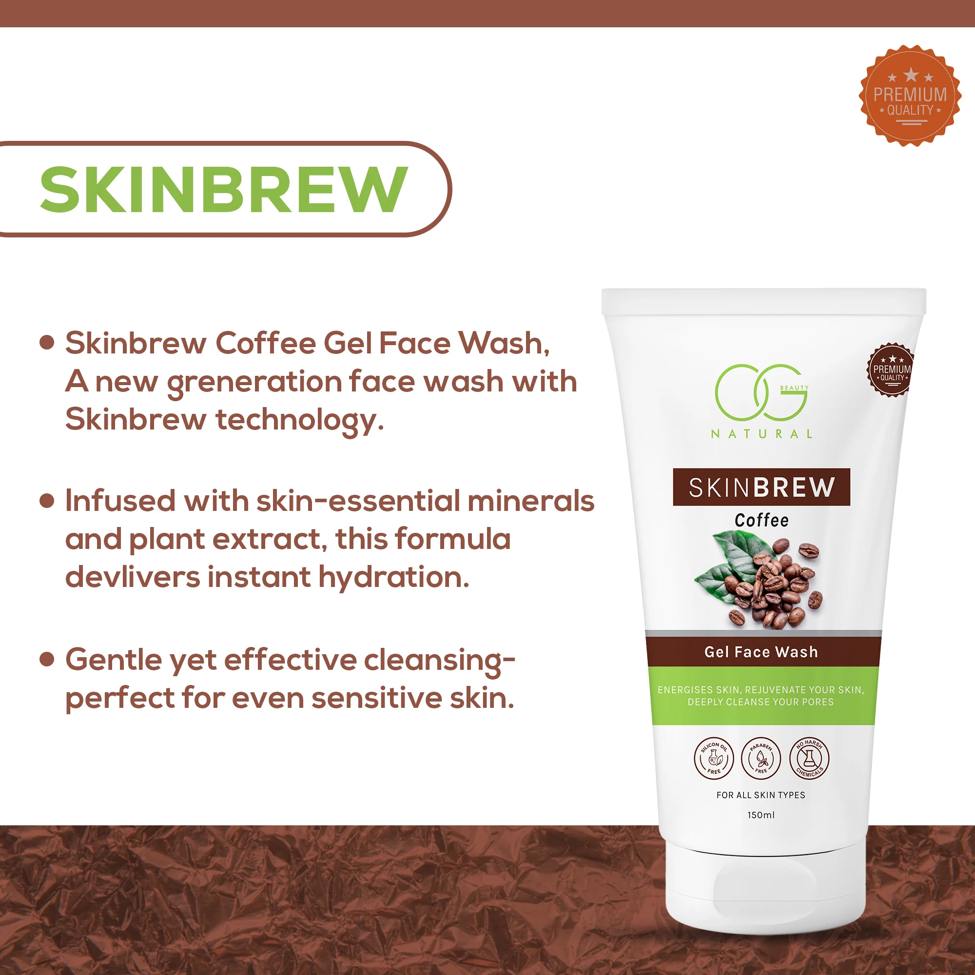 OG BEAUTY Natural Skinbrew Java Glow Kit: Coffee Skincare Set - Image 4