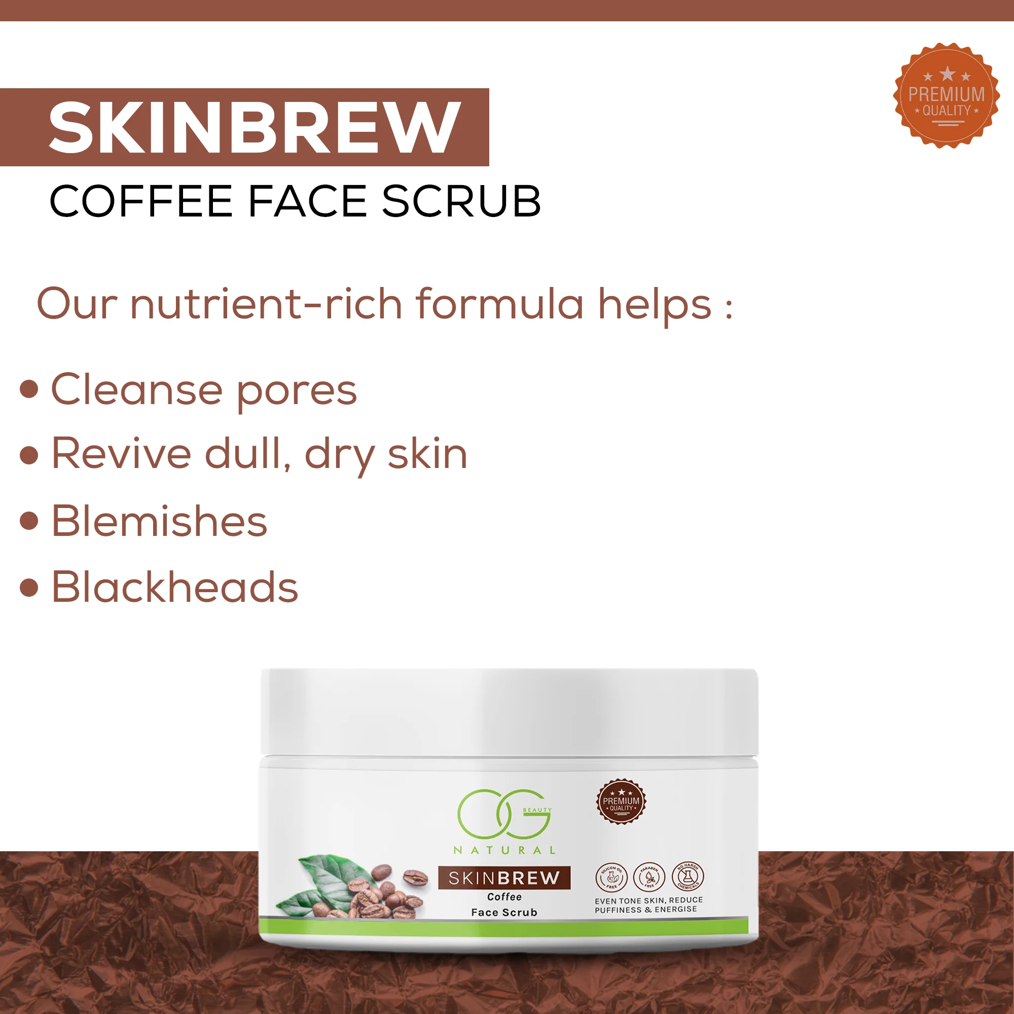 OG BEAUTY Natural Skinbrew Java Glow Kit: Coffee Skincare Set - Image 8
