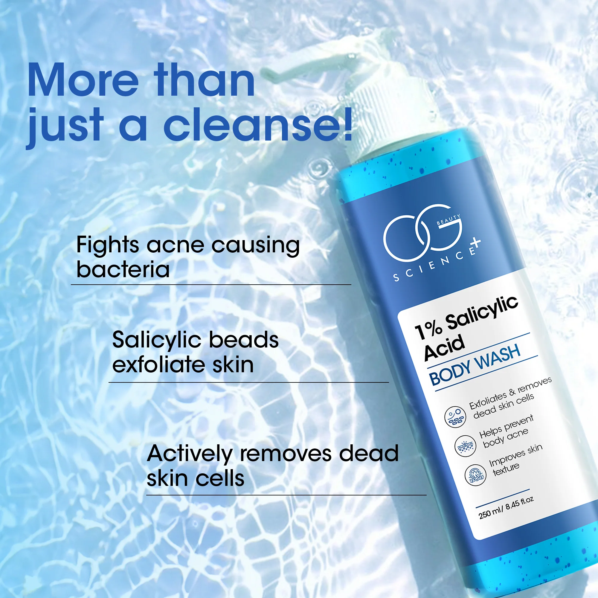 OG Beauty Science+ 1% Salicylic Acid Body Wash - Image 4
