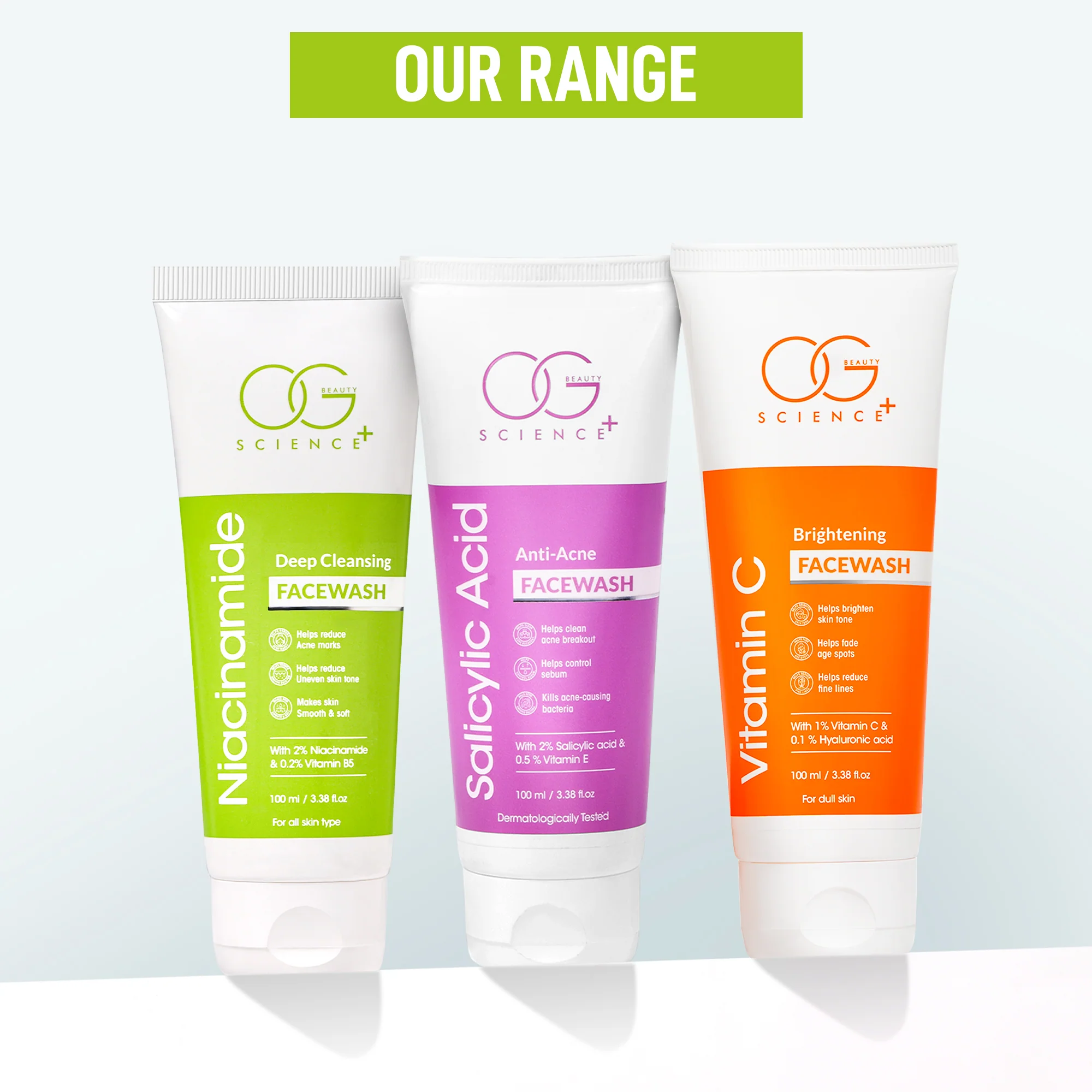 OG BEAUTY Science Niacinamide for Clear, Radiant Skin - Perfect for Daily Use and Gentle Cleansing Face Wash  (100 ml) - Image 6