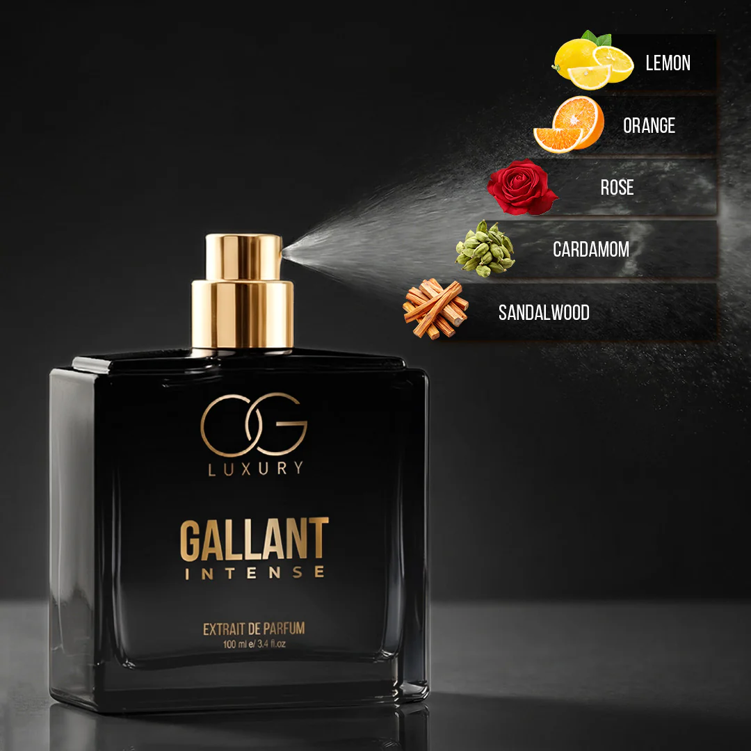 OG Luxury Extrait De Parfum Gallant Intense – India’s First & Strongest Perfume with 40% Concentration, 100 ml - Image 4