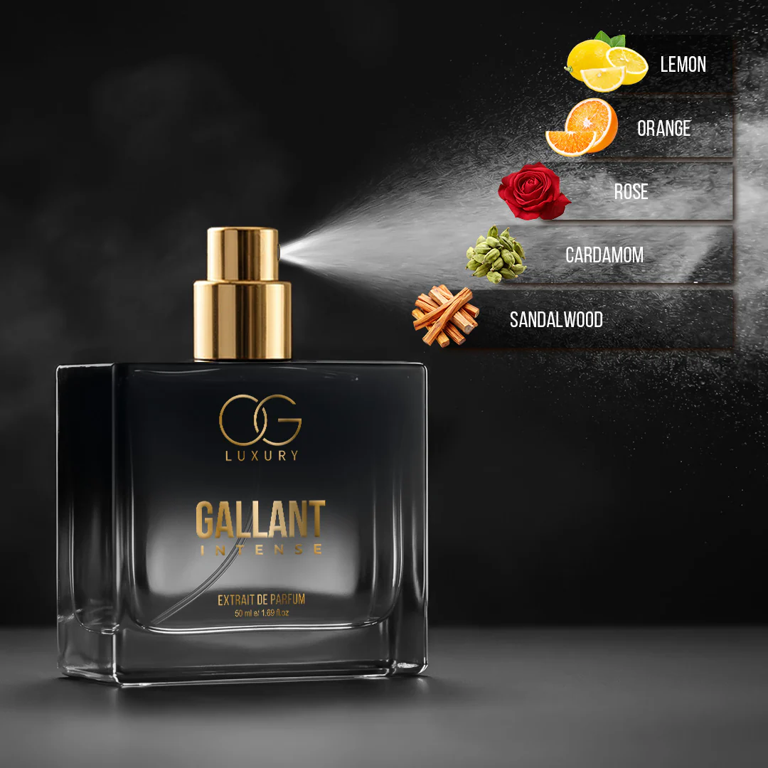 OG Luxury Extrait De Parfum Gallant Intense – India’s First & Strongest Perfume with 40% Concentration, 50 ml - Image 4