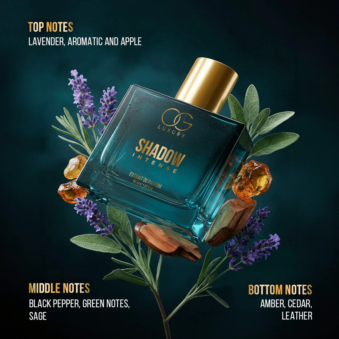 OG Luxury Extrait De Parfum Shadow & Gallant Intense Combo – India’s First & Strongest Perfume with 40% Concentration, 50ml Each - Image 7