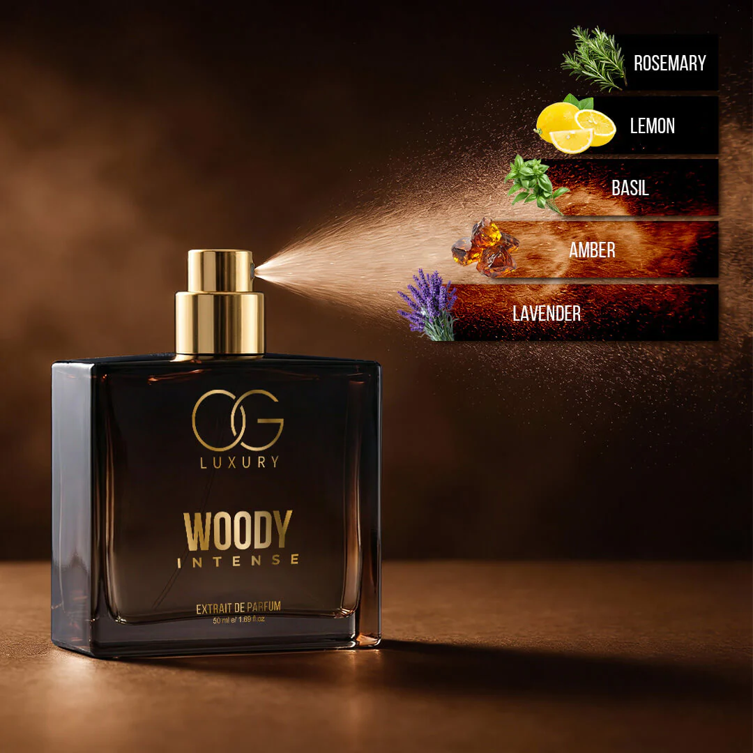 OG Luxury Extrait De Parfum Woody Intense – India’s First & Strongest Perfume with 40% Concentration, 50 ml - Image 5