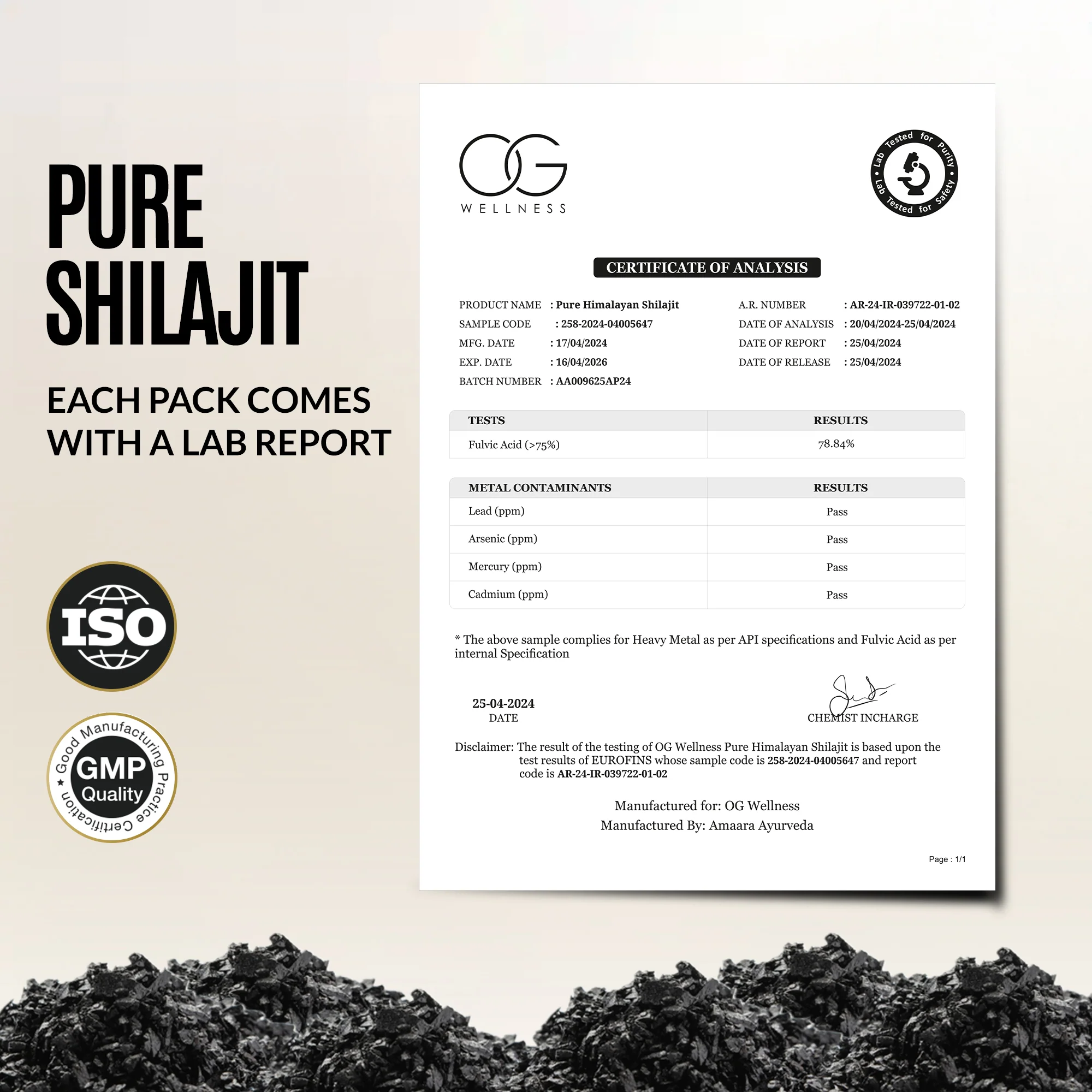 OG Wellness Pure Himalayan Shilajit | Guaranteed 75% Fulvic Acid - 20G - Image 6